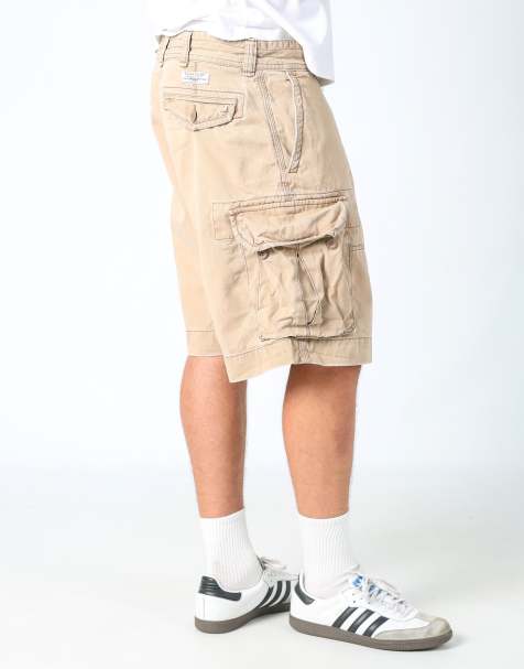 Vintage Polo Ralph Lauren 36x21 canvas cargo shorts in brown - view 1