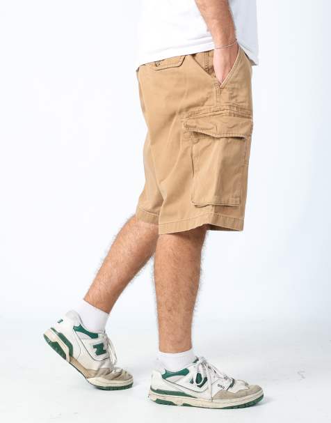 Vintage Polo Ralph Lauren 36x21 canvas cargo shorts in tan - view 1