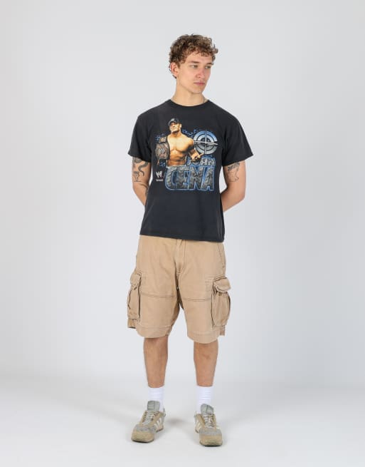 Vintage Polo Ralph Lauren 36x21 canvas cargo shorts in tan