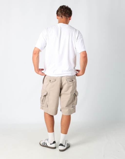 Vintage Polo Ralph Lauren 36x22 canvas cargo shorts in tan, 3 of 4