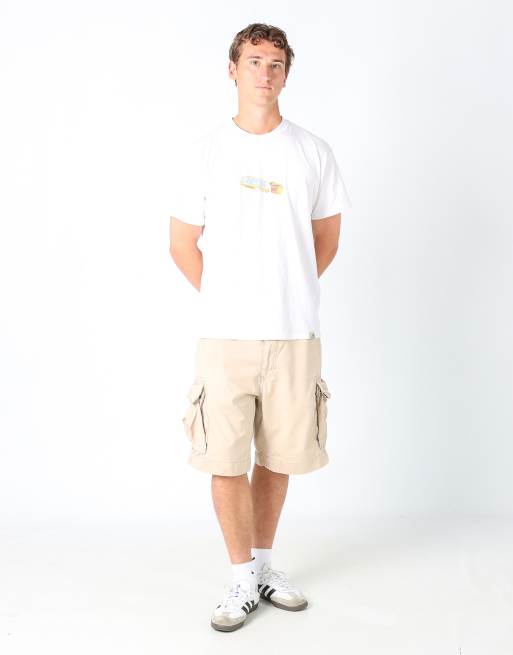 Vintage Polo Ralph Lauren 36x23 canvas cargo shorts in beige, 2 of 4