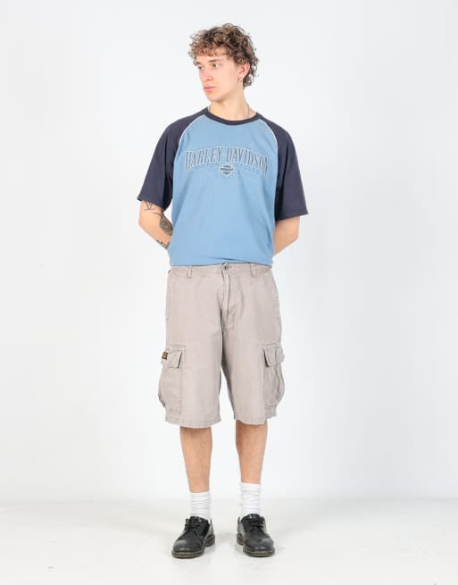 Vintage Polo Ralph Lauren 36x23 canvas cargo shorts in beige, 2 of 4