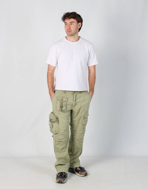 Vintage Polo Ralph Lauren 36x30 woven cargo pants in light green