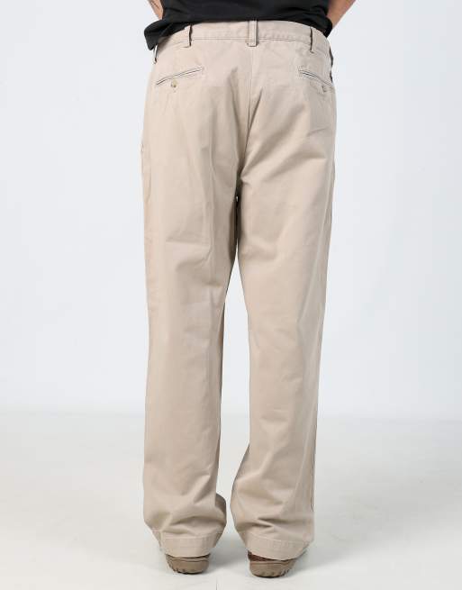 Vintage Polo Ralph Lauren 36x30 woven straight pants in beige