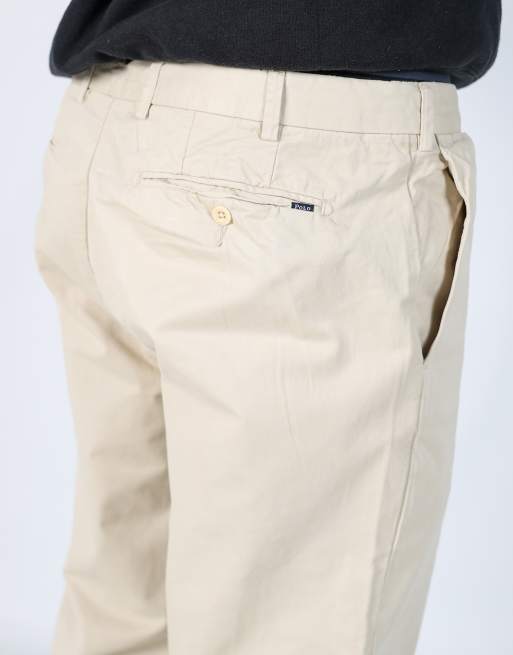 Vintage Polo Ralph Lauren 36x32 woven straight pants in cream, 4 of 4