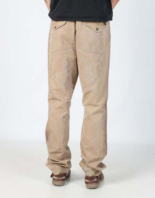 Vintage Polo Ralph Lauren 36x34 woven cargo pants in tan, 2 of 4