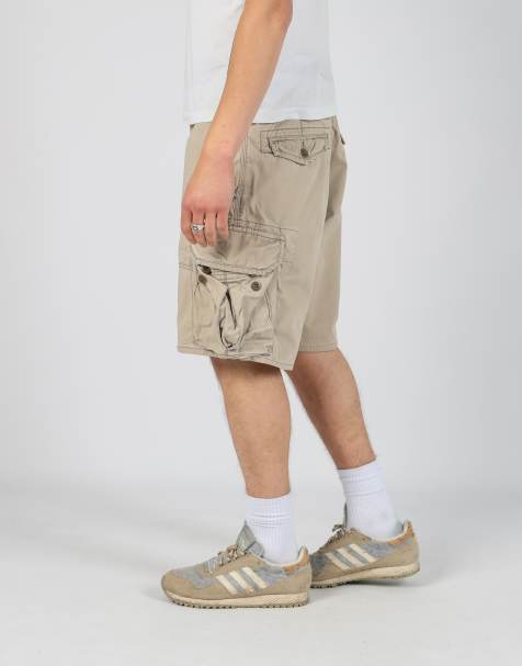 Vintage Polo Ralph Lauren 36x51 canvas cargo shorts in beige - view 1