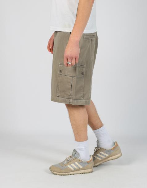 Vintage Polo Ralph Lauren 36x55 canvas cargo shorts in khaki green - view 1