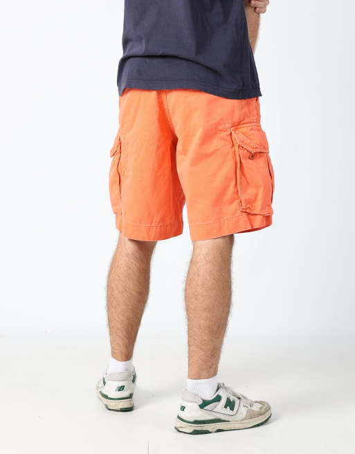 Vintage Polo Ralph Lauren 36x81 canvas cargo shorts in coral, 1 of 4
