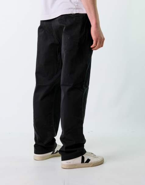 Vintage Polo Ralph Lauren 38x30 Woven Straight Pants Black - view 1