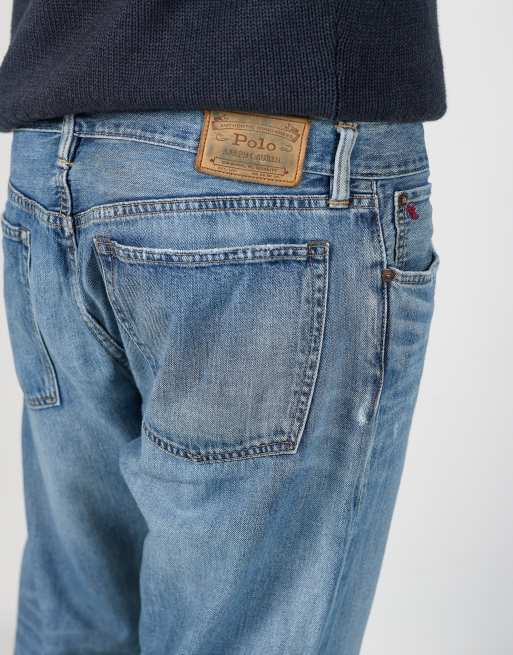 Vintage Polo Ralph Lauren 38x32 denim jeans in blue, 4 of 4