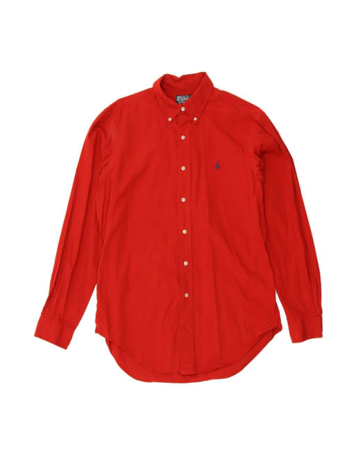 Vintage Polo Ralph Lauren Classic Fit Shirt Medium In Red
