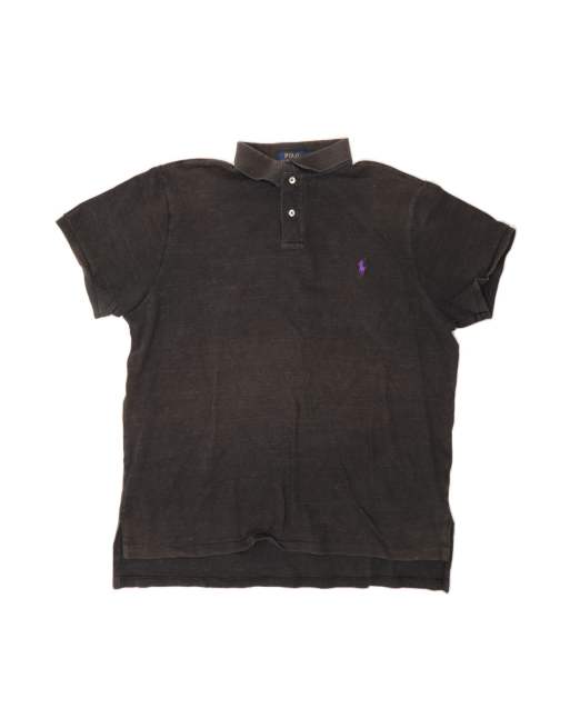 Vintage Polo Ralph Lauren Custom Fit Polo Shirt 2XL In Grey