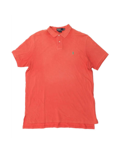 Vintage Polo Ralph Lauren Custom Fit Polo Shirt 2XL In Red