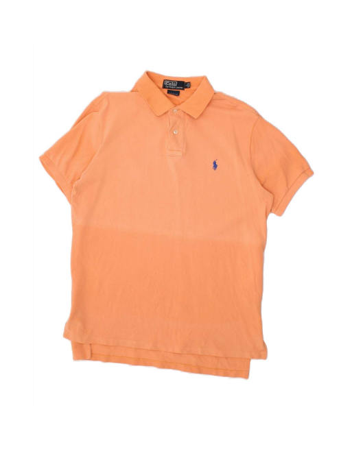 Vintage Polo Ralph Lauren Custom Fit Polo Shirt Large In Orange