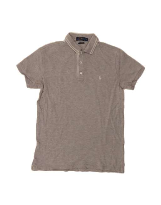 Vintage Polo Ralph Lauren Custom Fit Polo Shirt Small In Grey