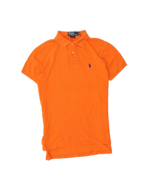 Vintage Polo Ralph Lauren Custom Fit Polo Shirt Small In Orange