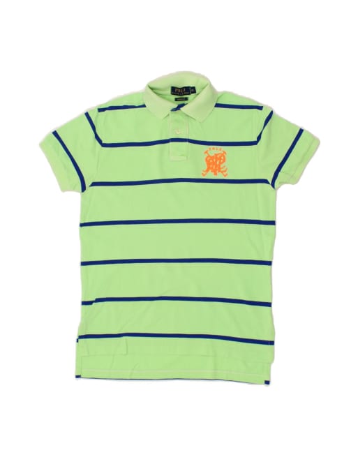 Vintage Polo Ralph Lauren Custom Fit Polo Shirt XS In Green Striped