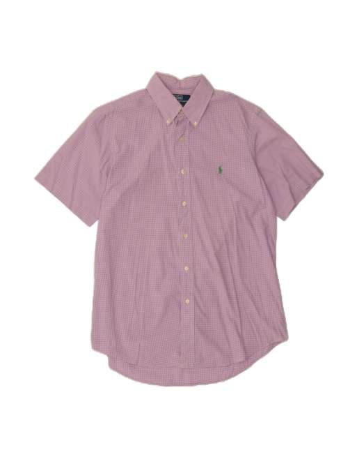 Vintage Polo Ralph Lauren Custom Fit Shirt Size 16 40/41 Large In Purple