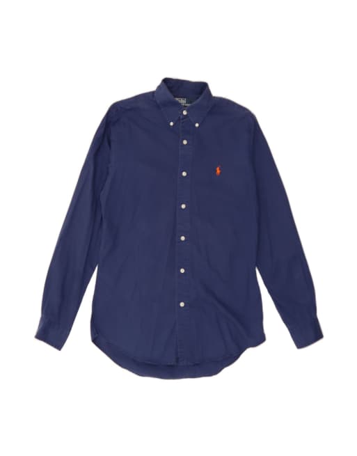 Vintage Polo Ralph Lauren Custom Fit Shirt Small In Blue