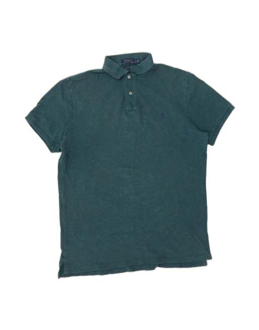Vintage Polo Ralph Lauren Custom Slim Fit Polo Shirt Large In Green