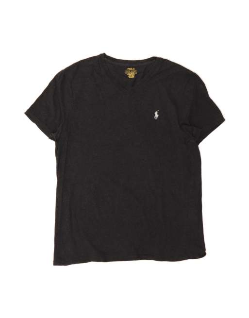 Vintage Polo Ralph Lauren Custom Slim Fit T-shirt Top Large In Grey