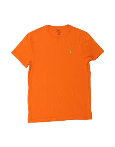 Vintage Polo Ralph Lauren Custom Slim Fit T-shirt Top Medium In Orange - view 1