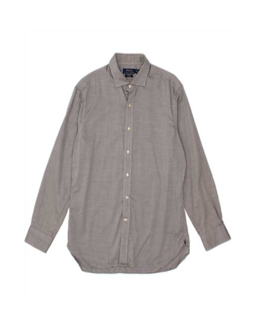 Vintage Polo Ralph Lauren Easy Care Slim Fit Shirt Size 16 1/2 Large In Grey