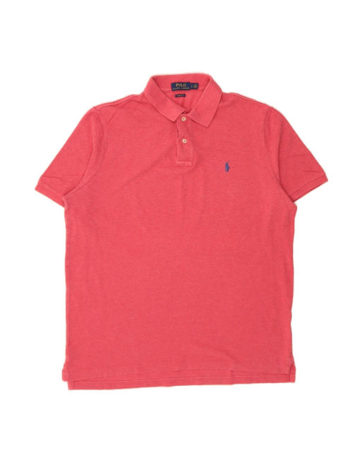 Vintage Polo Ralph Lauren Grant Fit Classic Fit Polo Shirt Large In Pink