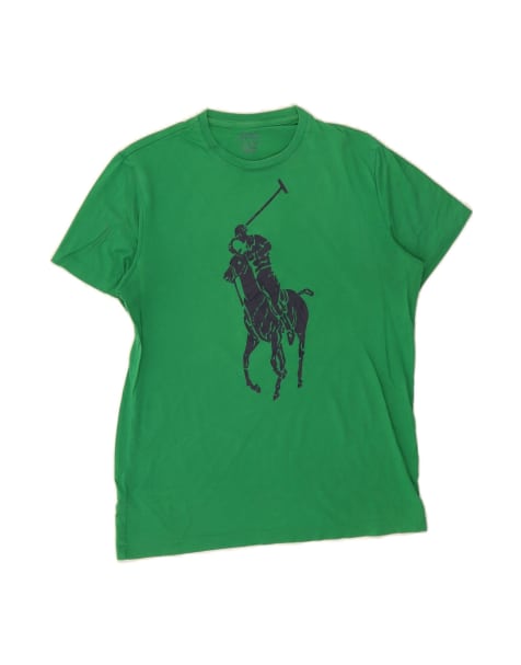 Vintage Polo Ralph Lauren Graphic T-shirt Top Small In Green - view 1