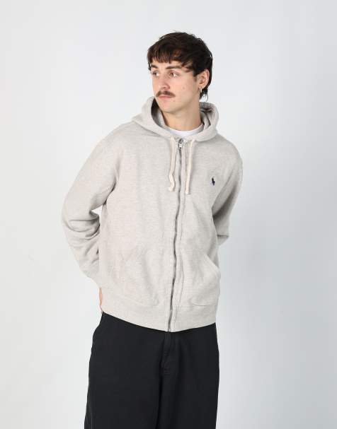 Vintage Polo Ralph Lauren l hoodie in grey - view 1