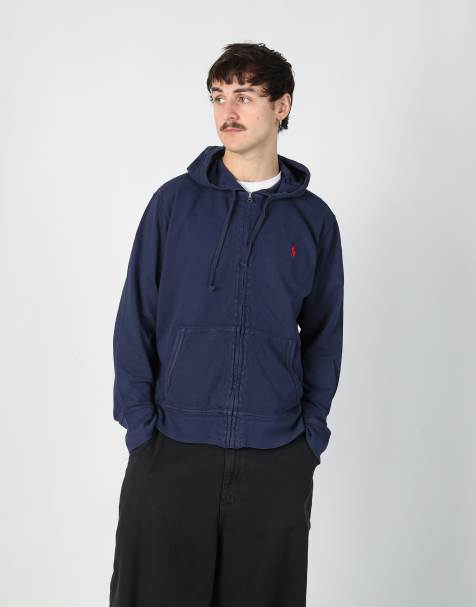 Vintage Polo Ralph Lauren l hoodie in navy blue - view 1