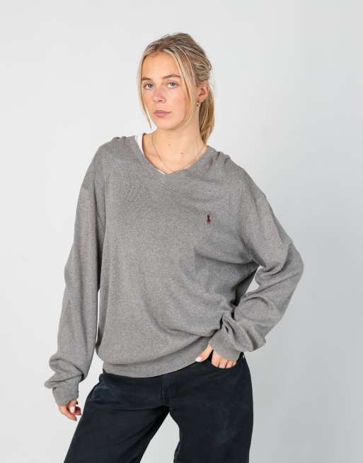 Vintage Polo Ralph Lauren l knit sweatshirt in grey
