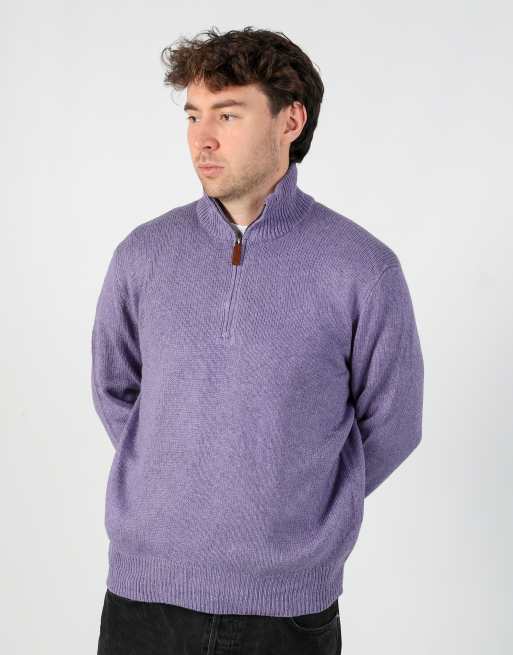 Vintage Polo Ralph Lauren l knit sweatshirt in purple, 2 of 4