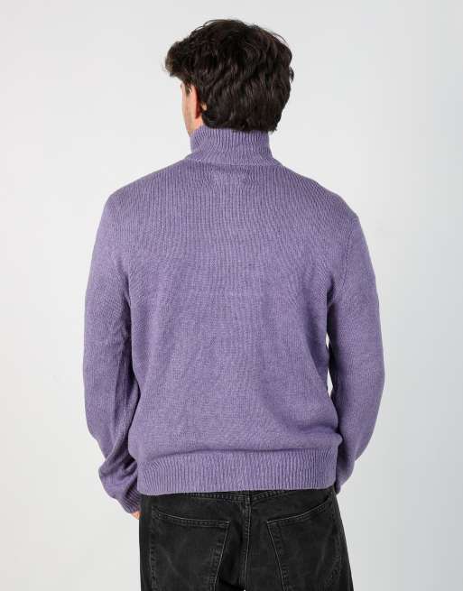 Vintage Polo Ralph Lauren l knit sweatshirt in purple, 3 of 4