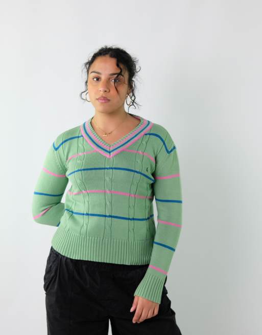 Vintage Polo Ralph Lauren L Knit Sweatshirt Light Green