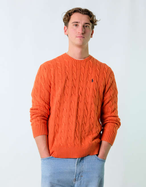 Vintage Polo Ralph Lauren L Knit Sweatshirt Orange