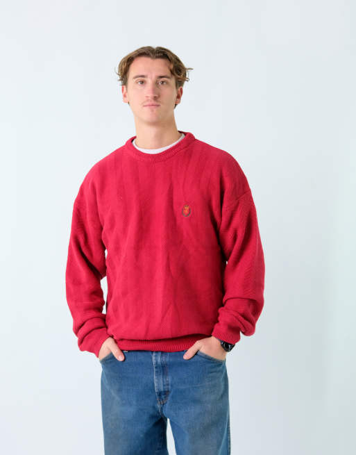 Vintage Polo Ralph Lauren L Knit Sweatshirt Red