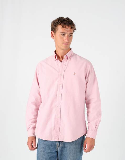 Vintage Polo Ralph Lauren l long sleeve shirt in baby pink - view 1