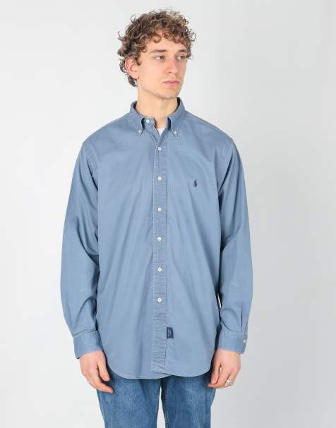 Vintage Polo Ralph Lauren l long sleeve shirt in blue - view 1