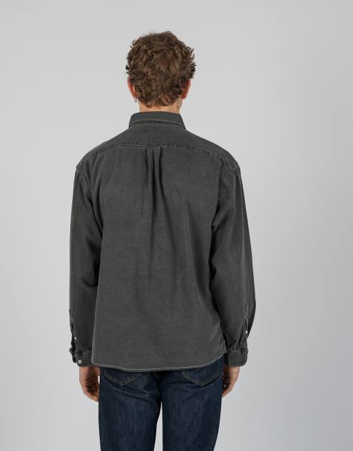 Vintage Polo Ralph Lauren l long sleeve shirt in charcoal grey, 3 of 4