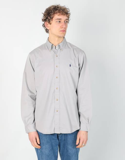 Vintage Polo Ralph Lauren l long sleeve shirt in grey