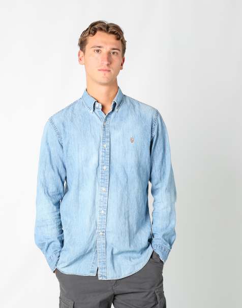 Vintage Polo Ralph Lauren l long sleeve shirt in light blue - view 1
