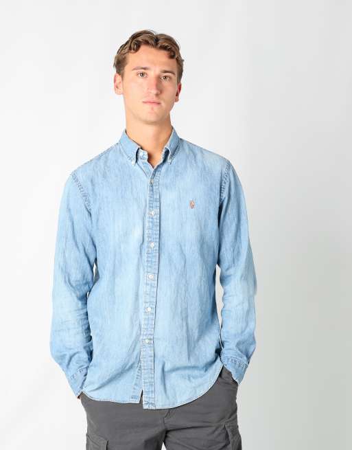 Vintage Polo Ralph Lauren l long sleeve shirt in light blue