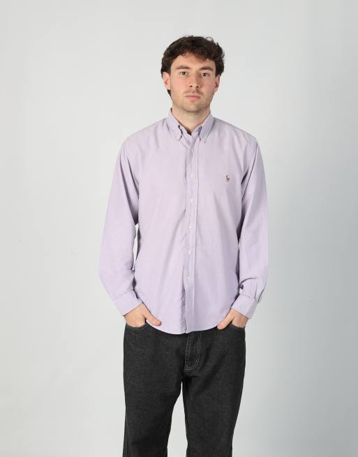Vintage Polo Ralph Lauren l long sleeve shirt in lilac purple