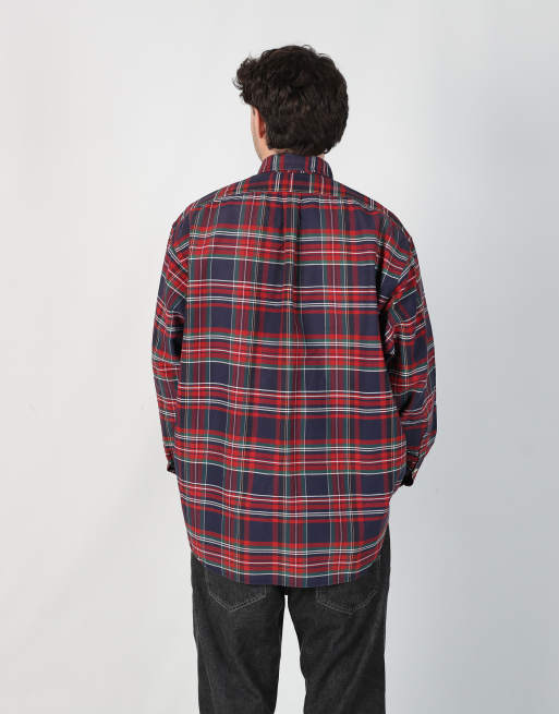 Vintage Polo Ralph Lauren l long sleeve shirt in navy blue, 3 of 4