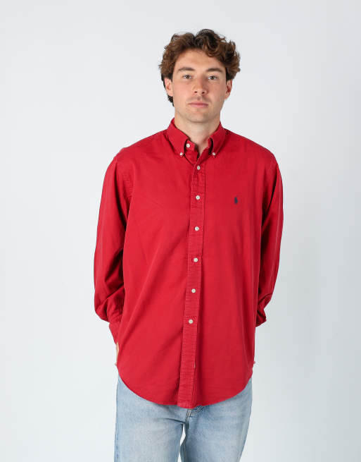Vintage Polo Ralph Lauren l long sleeve shirt in red
