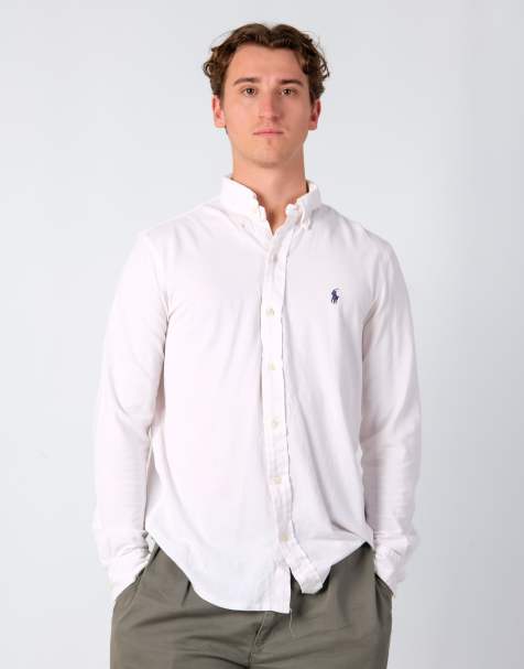 Vintage Polo Ralph Lauren L Long Sleeve Shirt Ivory - view 1