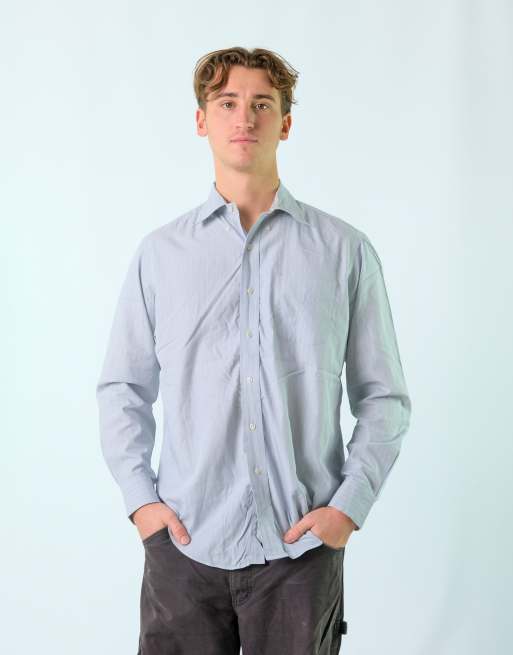 Vintage Polo Ralph Lauren L Long Sleeve Shirt Light Blue