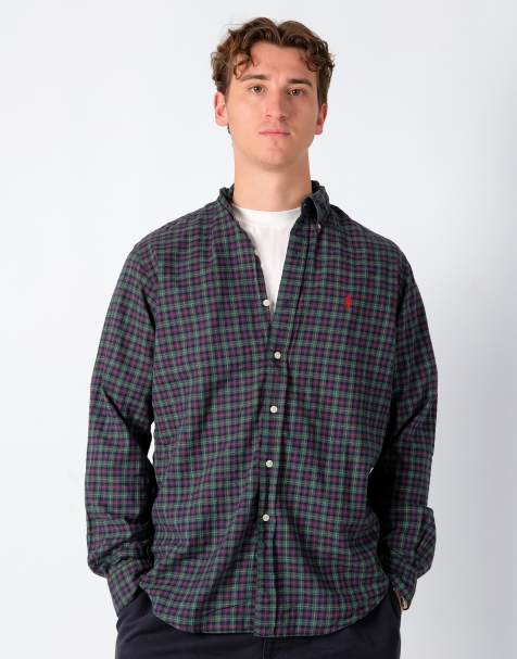 Vintage Polo Ralph Lauren L Long Sleeve Shirt Navy Blue - view 1